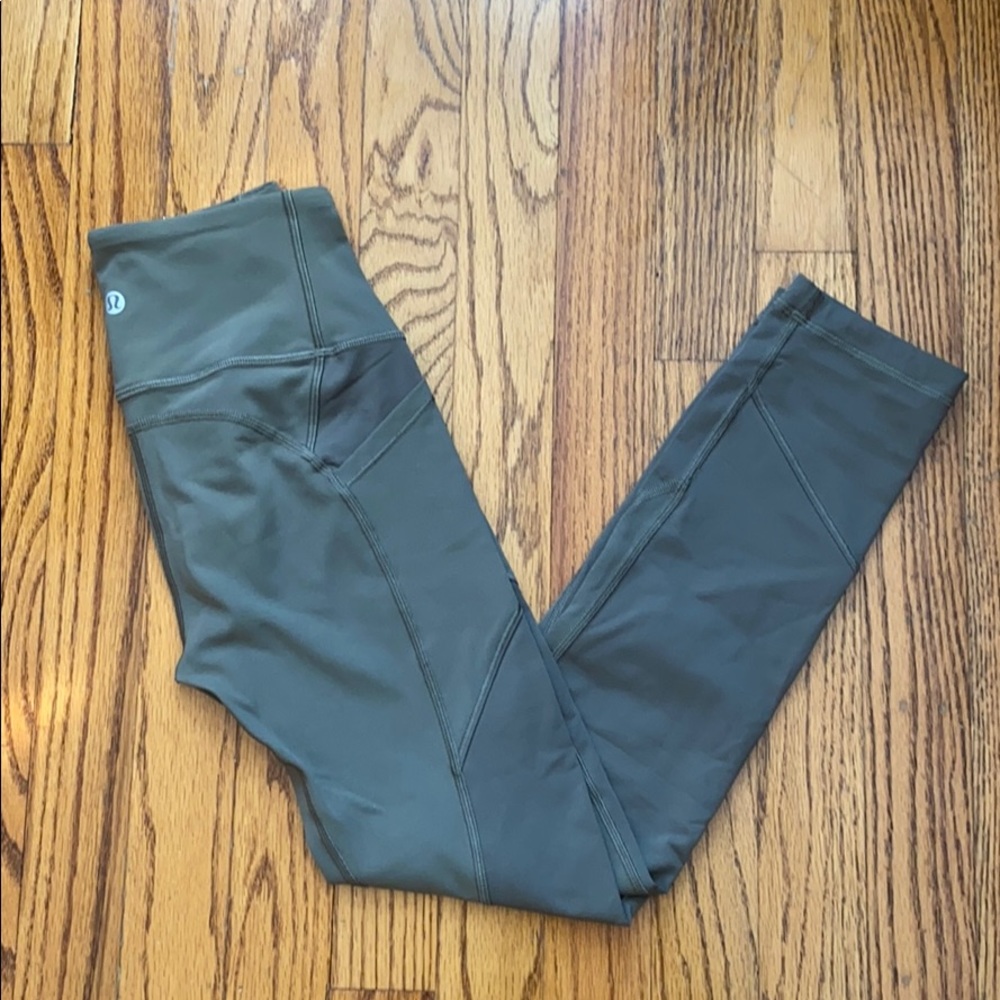 Army green Lululemon All The Right Places